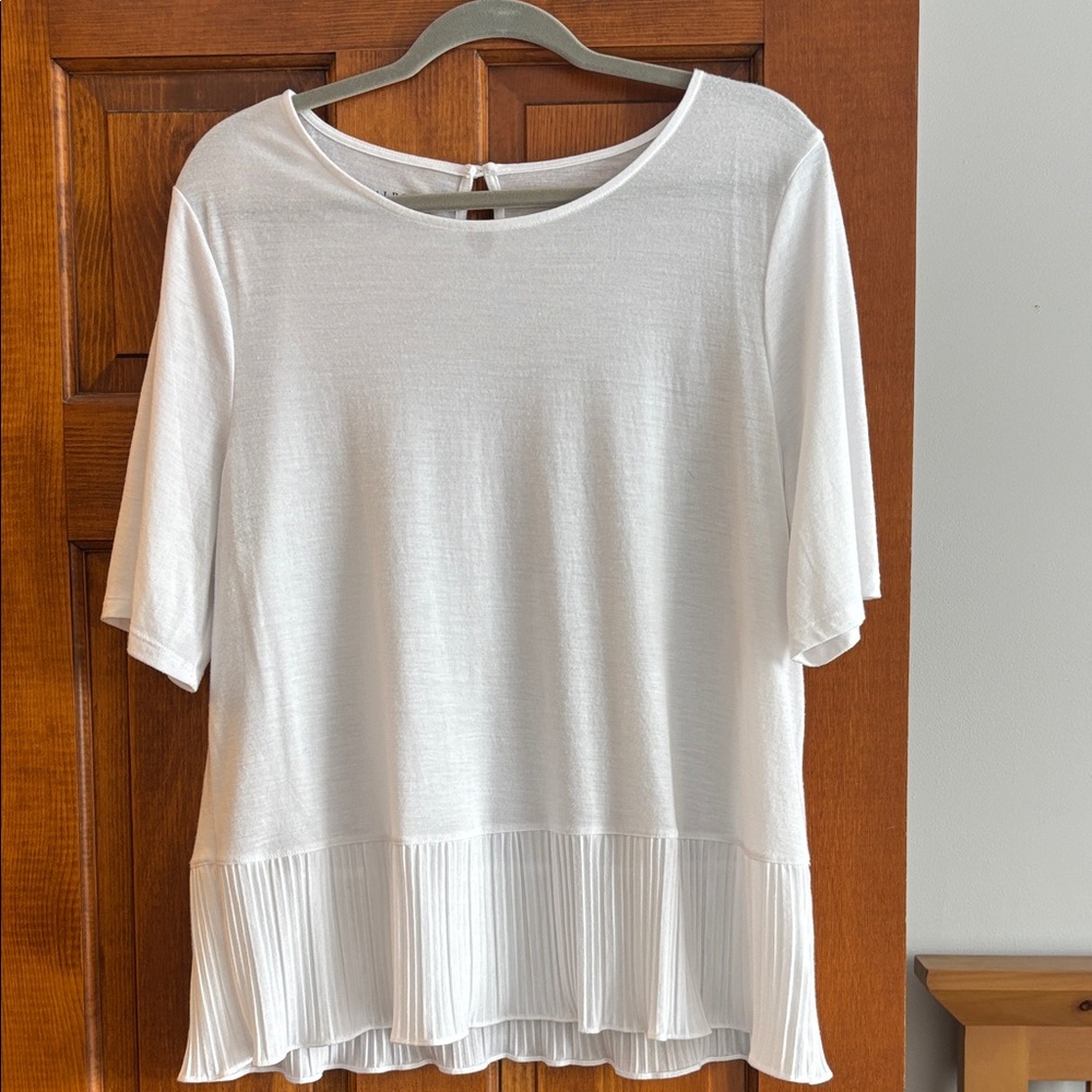 Talbots Elegant White Women's Top Size XL